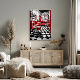 Vintage Barbershop Charm Poster