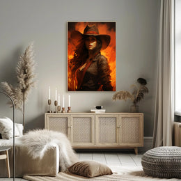 The Fiery Cowgirl Poster