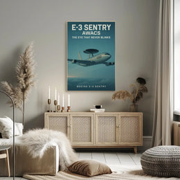 Boeing E-3 Sentry AWACS Military Recruitment Poster