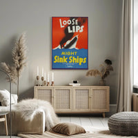 Loose Lips Might Sink Ships Poster PosterGoat