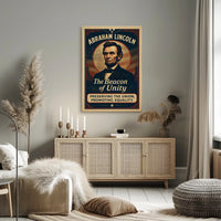 Abraham Lincoln Inspiring Vintage Historical or Presidential Poster PosterGoat