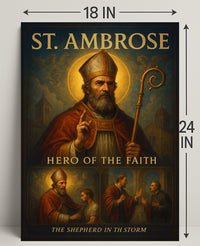 St. Ambrose Hero of the Faith Wall Art PosterGoat