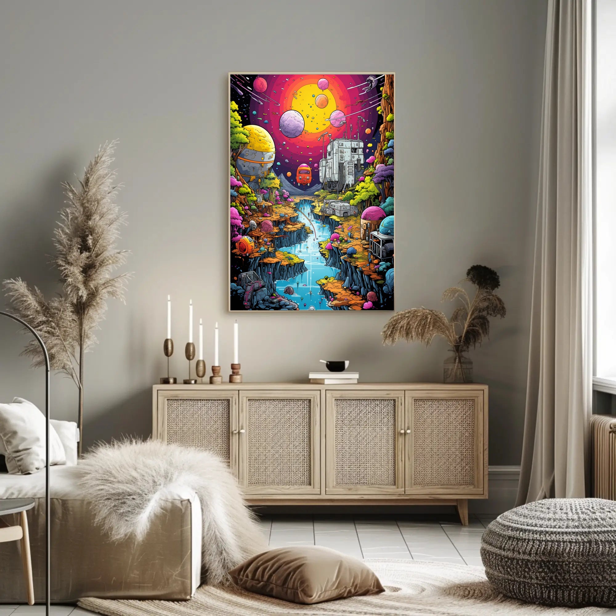 Cosmic Landscape Adventure Poster PosterGoat