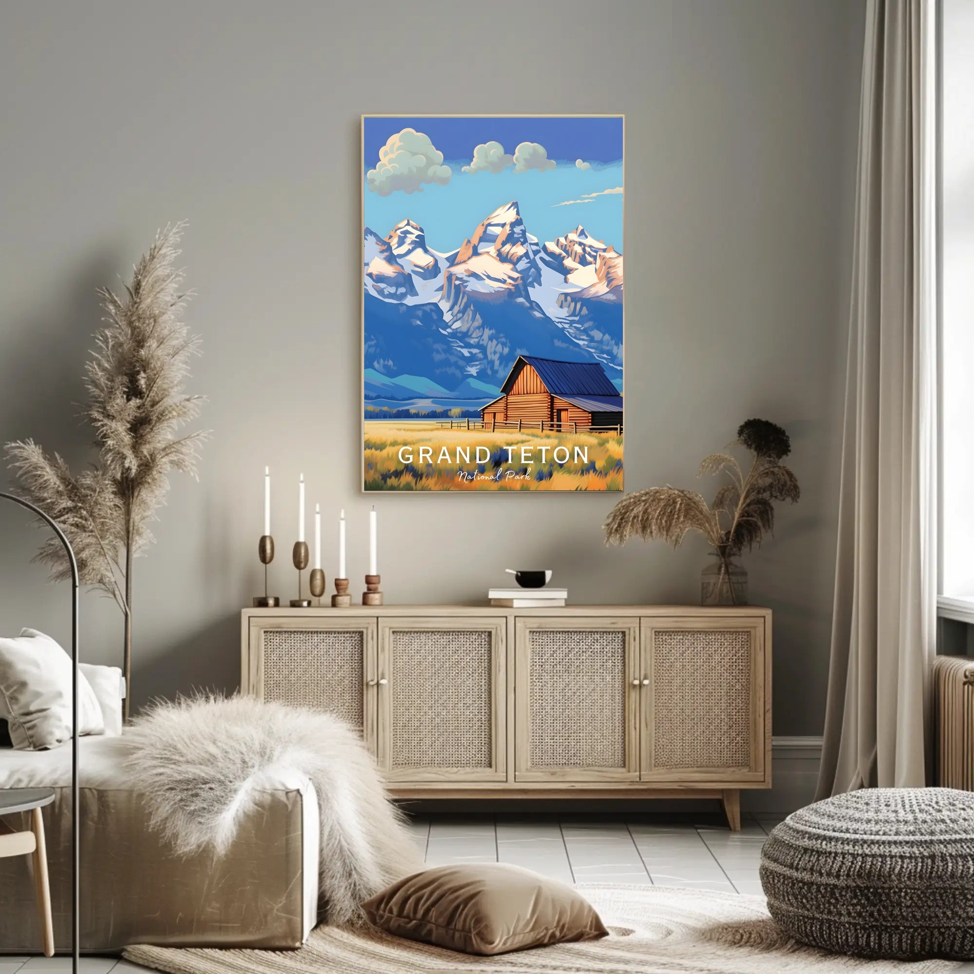 Grand Teton Scenic National Park Poster