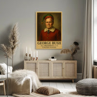 George Bush Santa Pop Art Political or Propaganda Poster