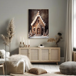 Enchanting Gingerbread House Poster
