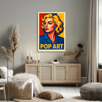 Vibrant Pop Art Portrait Poster