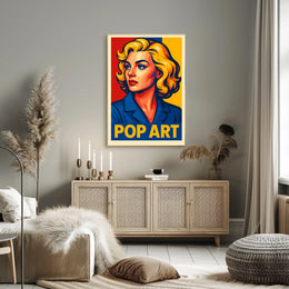Vibrant Pop Art Portrait Poster