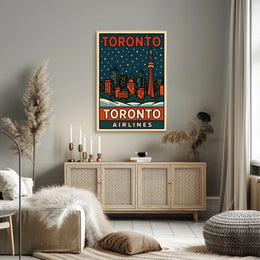 Toronto Skyline Travel Poster