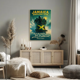 Jamaica Bobsleigh Team Winter Games Poster