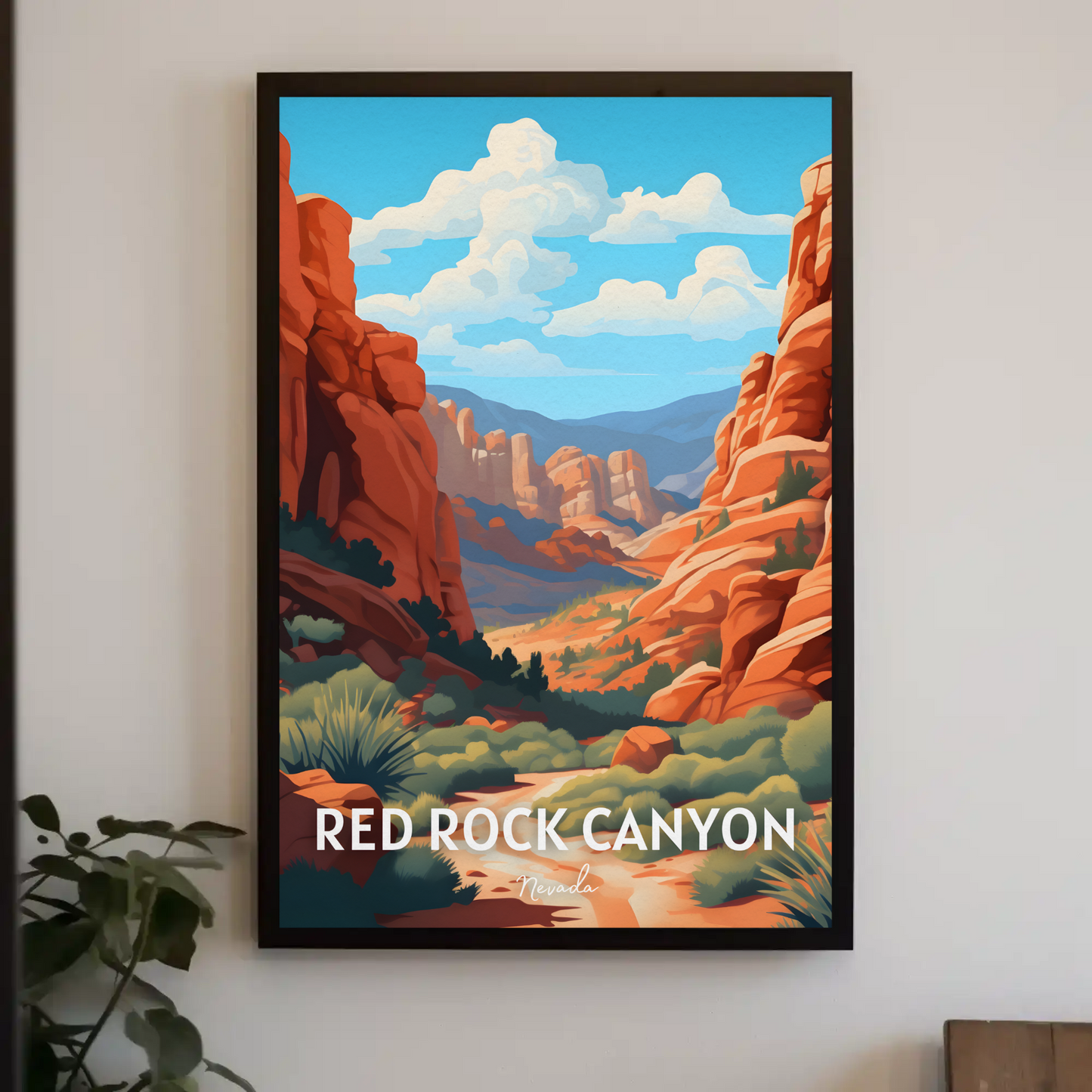 Red Rock Canyon Nevada Travel Poster