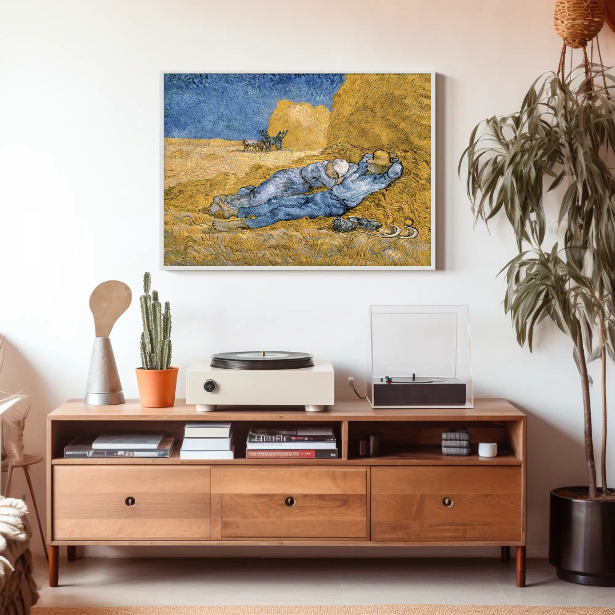 Midday Rest in a Wheat Field Poster