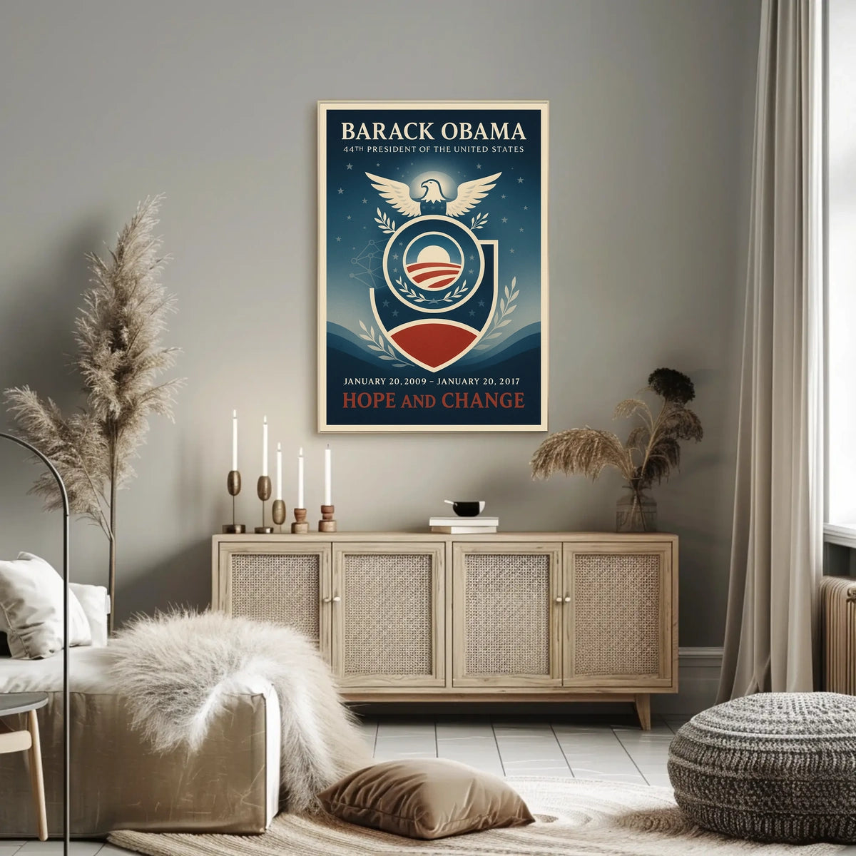 Barack Obama Hope-Inspired Art Print Historical or Presidential Poster