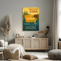 Iowa's Heartfelt Harmony: Nostalgic Travel Poster