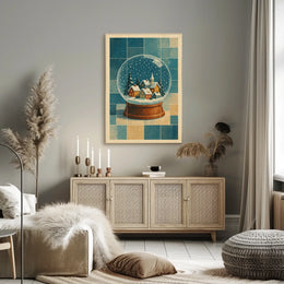 Winter Wonderland In A Snow Globe Poster