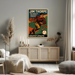 Jim Thorpe Legendary Athlete Poster