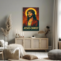 Jesus Christ Iconic Representation Poster
