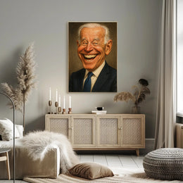 Joe Biden Caricature Poster PosterGoat