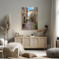 San Marino Old Town Stone Streets View Scenic Poster