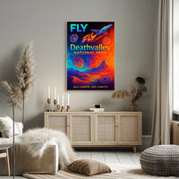 Fly to Death Valley National Park Poster