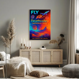 Fly to Death Valley National Park Poster
