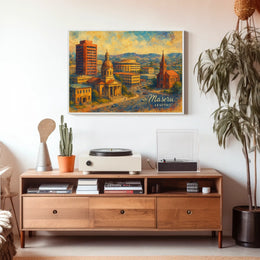 Maseru Cityscape Travel Minimalist Poster