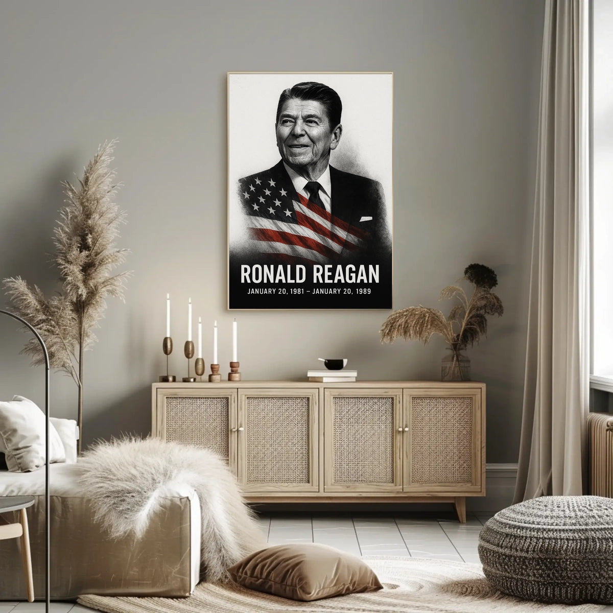 Ronald Reagan 40th President of the United States Reflections Poster
