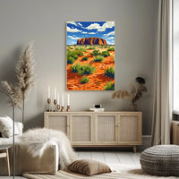 Uluru Outback Adventure Modern Art Poster
