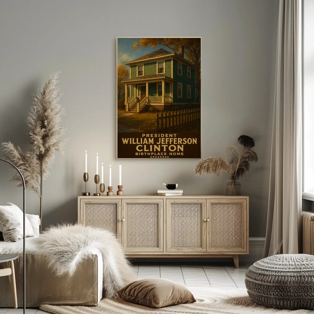 William Jefferson Clinton Birthplace Poster