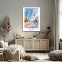St. Louis in Art Poster PosterGoat