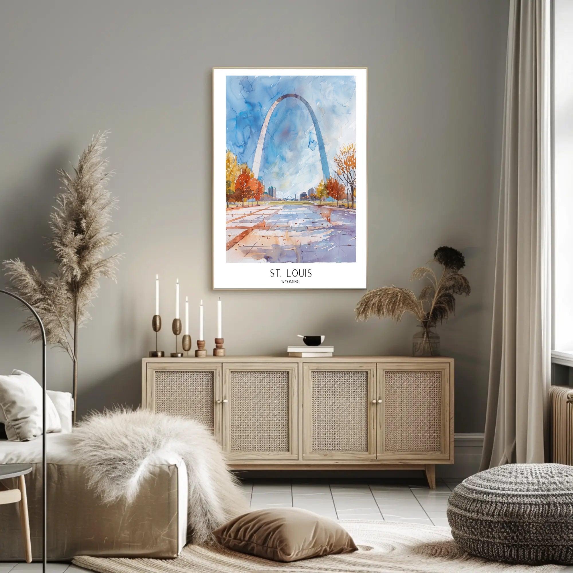 St. Louis in Art Poster PosterGoat
