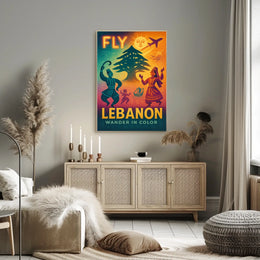 Fly Lebanon Wander In Color Poster