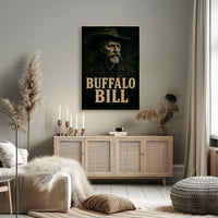 Western Cowboy Sepia Portrait Historical or Presidential Poster