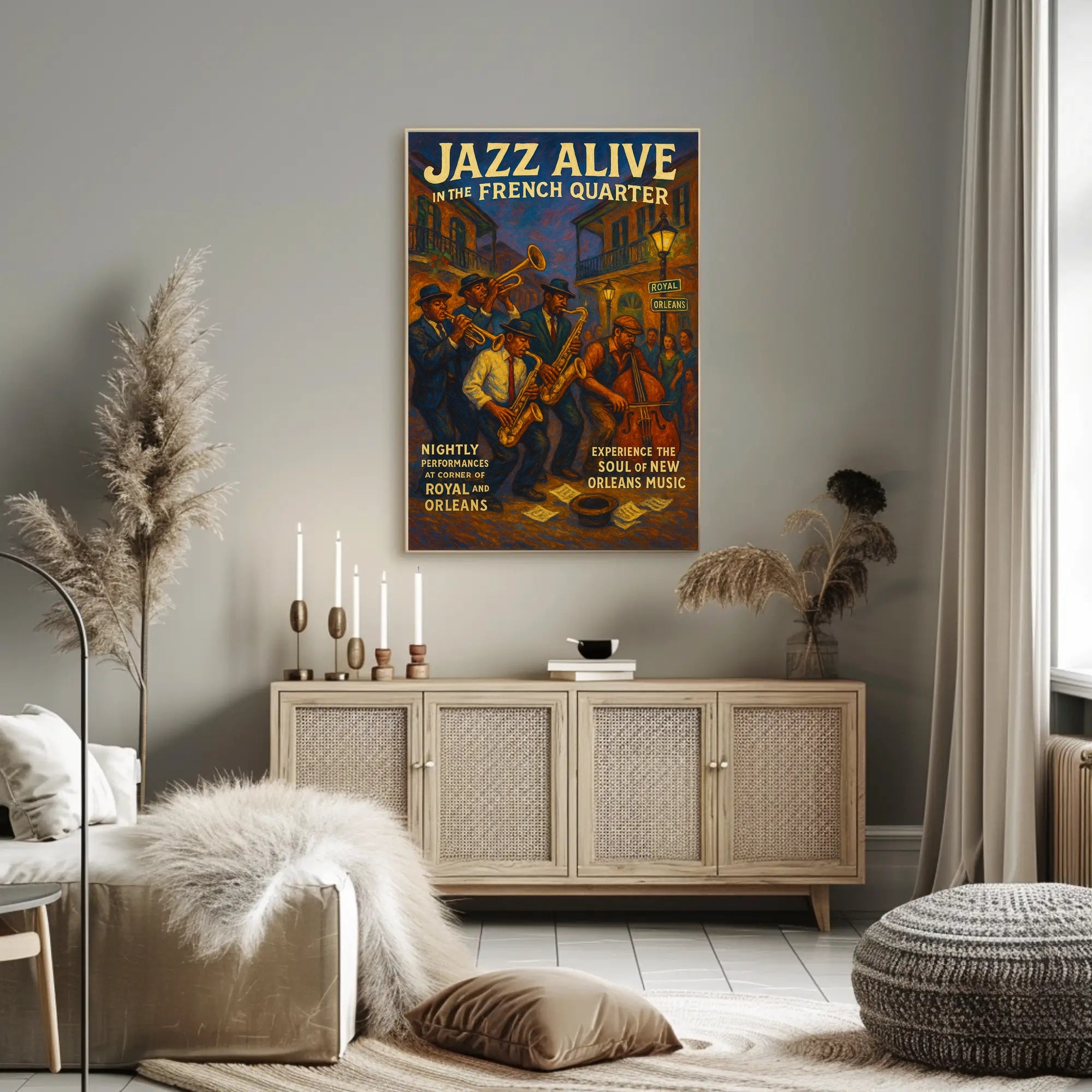 Jazz Performance in New Orleans Music or Concert Poster