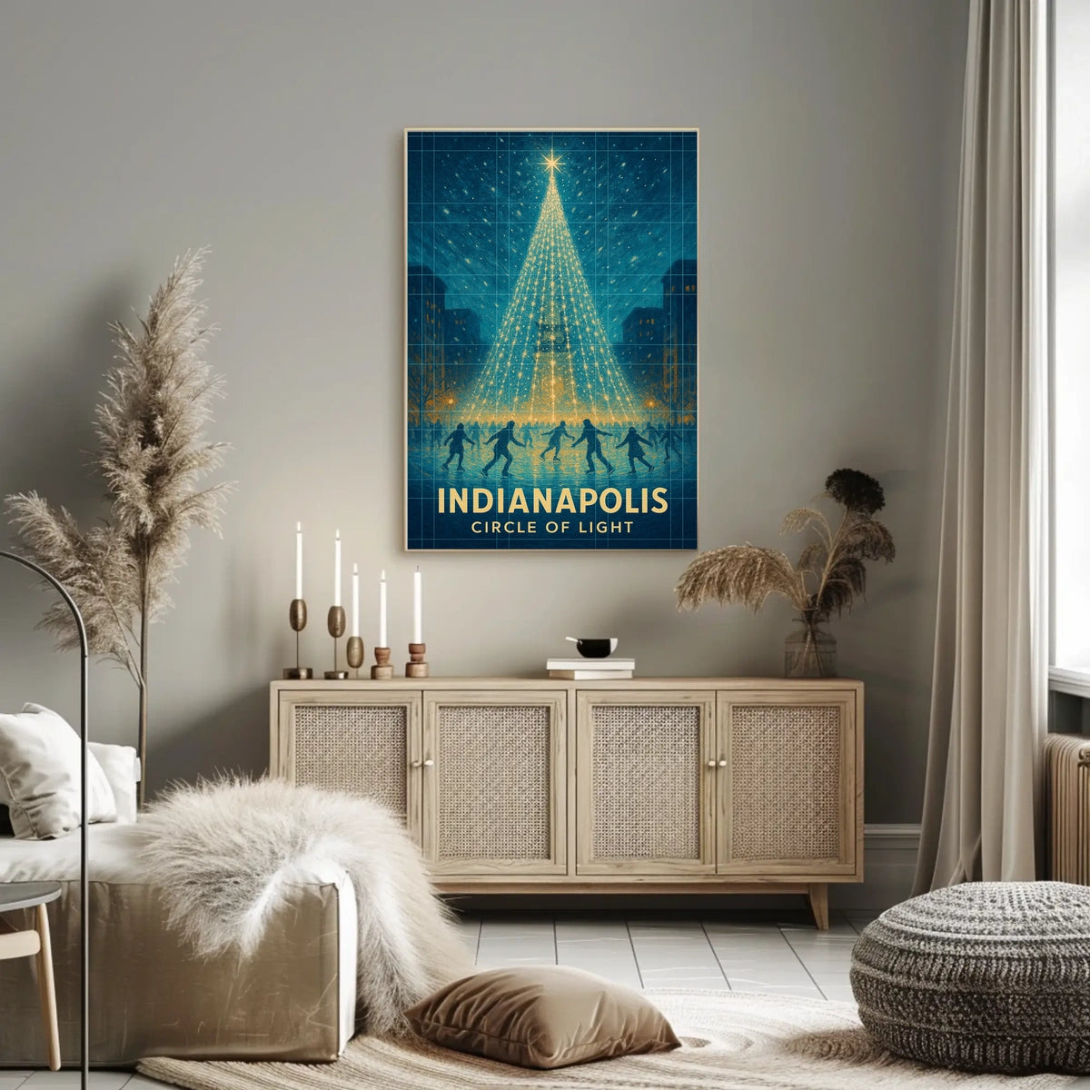 Indianapolis Circle Of Light Poster