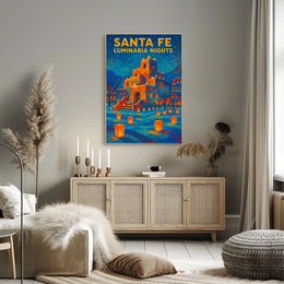 Santa Fe Luminaria Nights Poster