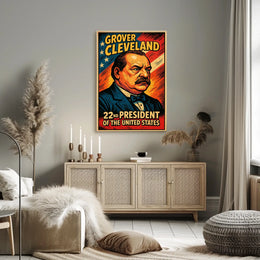 Grover Cleveland 22nd President Poster Heritage Decor