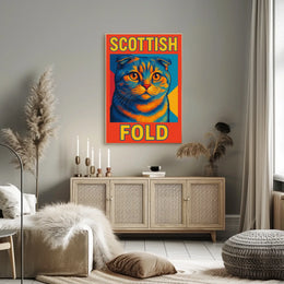 Scottish Fold Cat Poster