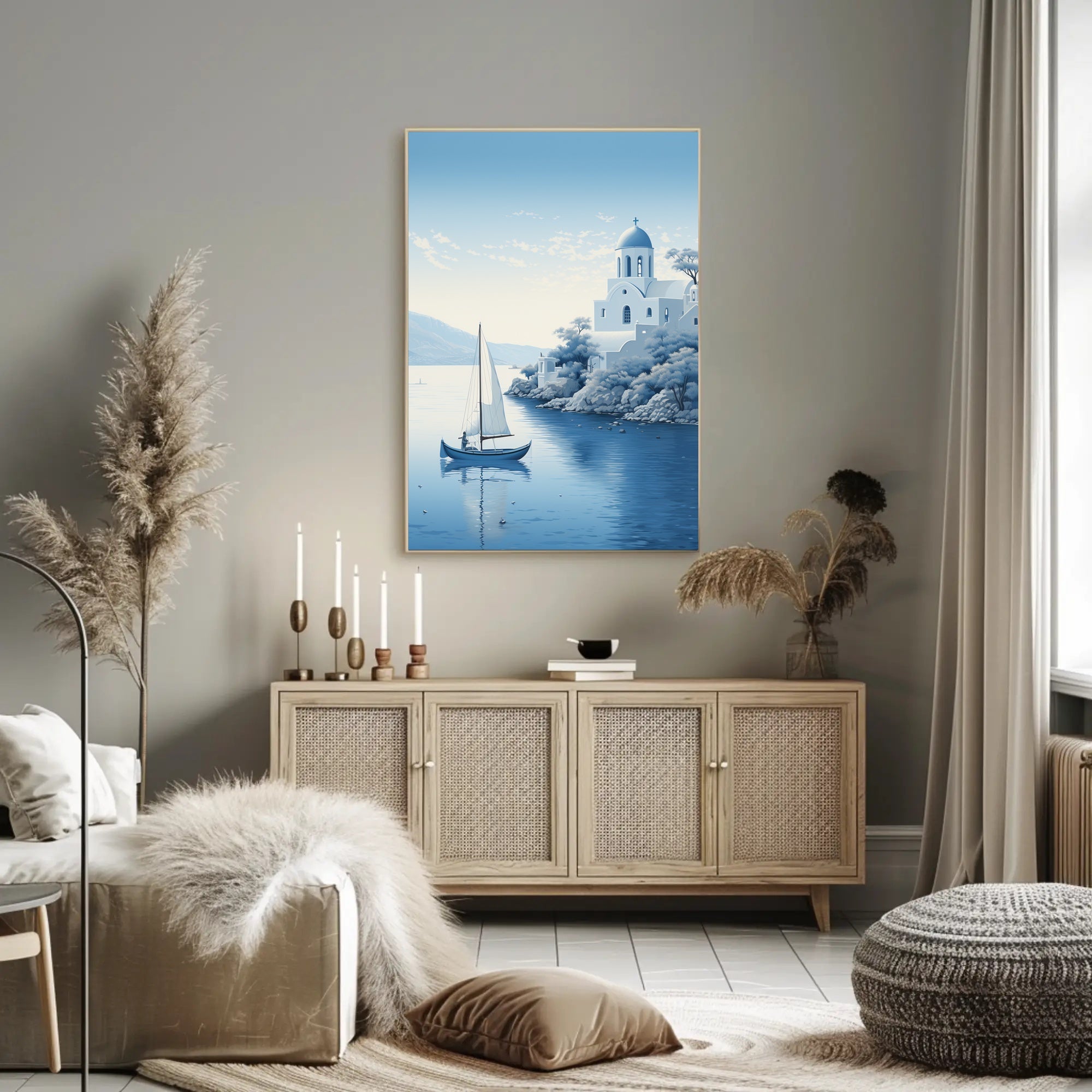Tranquil Mediterranean Scene Poster PosterGoat