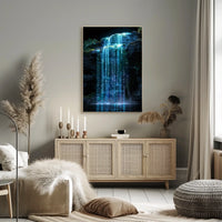 Digital Waterfall Poster