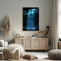 Digital Waterfall Poster