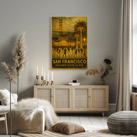 San Francisco Golden Gate Glow Poster