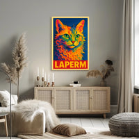 LaPerm Cat Art Poster