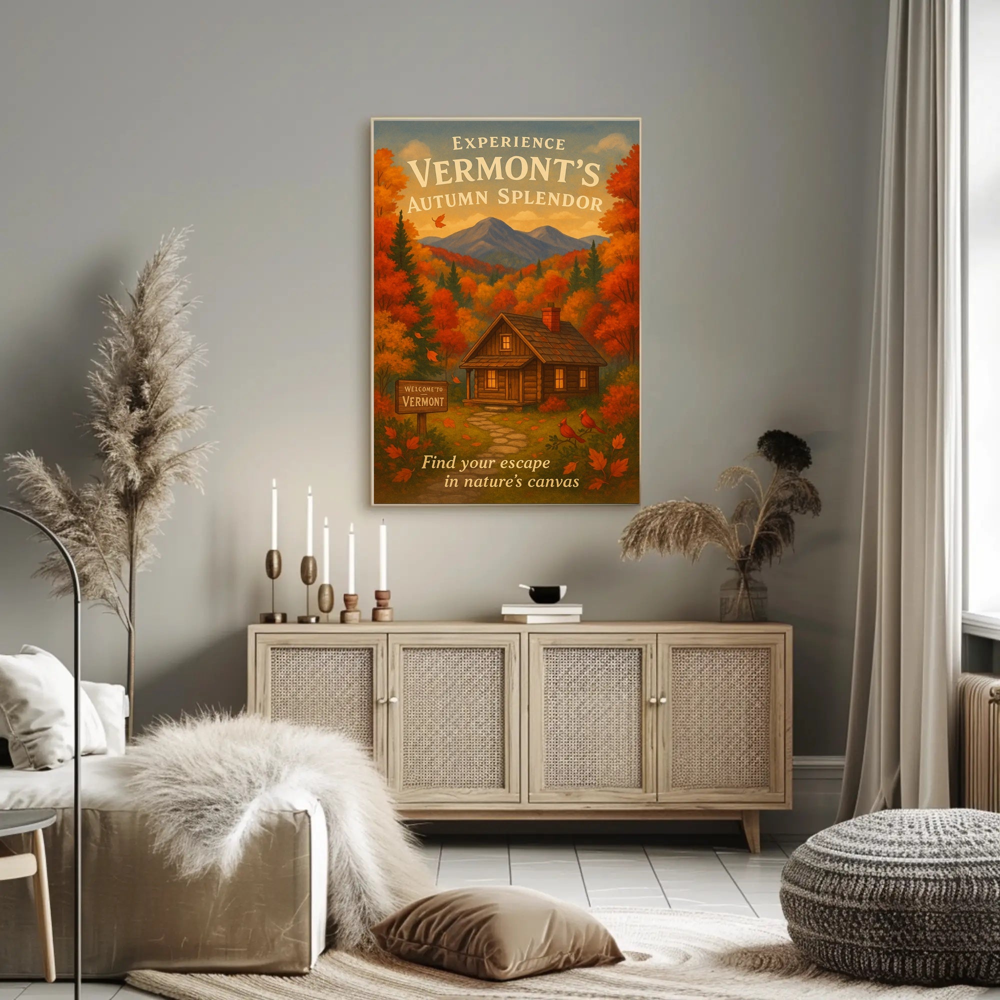 Vermont Autumn Splendor Wall Art Print