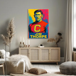 Jim Thorpe Iconic Athlete Poster