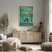 Snowfall on the Common Poster
