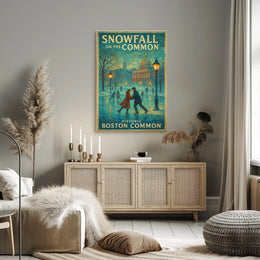Snowfall on the Common Poster