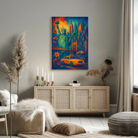 New York City Skyline Iconic Poster Modern Wall Art