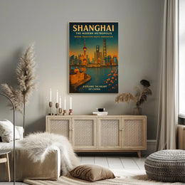 Shanghai The Modern Metropolis Poster