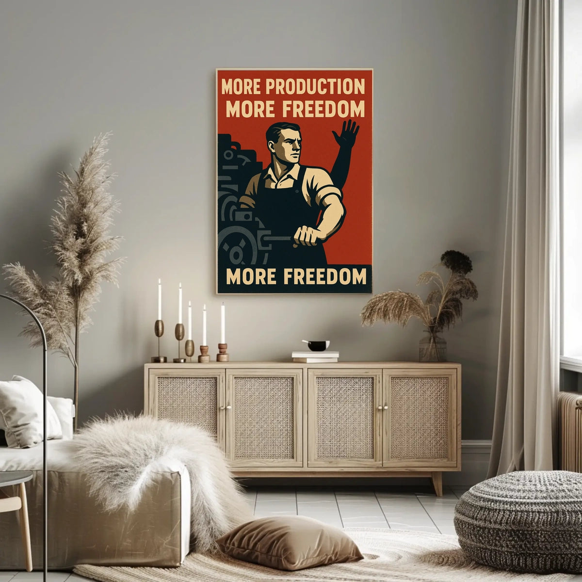 More Production, More Freedom Poster
